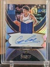 2024-25 Panini Select Rookie Jersey Autographs Cam Christie #RJA-CAM card
