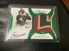 2025 Panini Flawless Prospect Patch Autographs Slade Caldwell #41 card