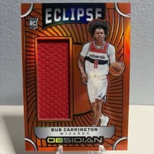 2024-25 Panini Obsidian Eclipse Materials Bub Carrington #EM-BUB card