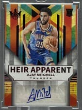 2024-25 Panini Court Kings Heir Apparent Autographs Ajay Mitchell #HA-AJY card