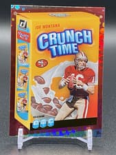 Joe Montana 2022 Panini Donruss Crunch Time card