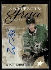 2024-25 Upper Deck Artifacts Fresco Signatures Wyatt Johnston #FS-WJ card