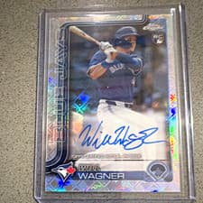 Will Wagner 2025 Topps Chrome Logofractor Edition Rookie Autographs card