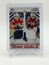 2025 Panini Rookies & Stars Team Duals Drake Maye / Rhamondre Stevenson #TD-NE card