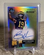 2025 Bowman University Chrome 1955 Bowman Football Autographs Bryce Underwood #55AV-BU card