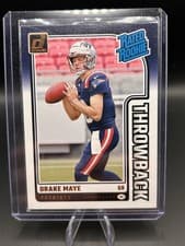Drake Maye 2024 Panini Donruss Rated Rookie Throwback card