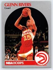Glenn Rivers 1990-91 Hoops Base Set card