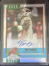 2025 Topps Chrome 1990 Topps Autographs Trey McBride #1990-TMB card