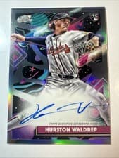 Hurston Waldrep 2025 Topps Cosmic Chrome Cosmic Chrome Autographs card