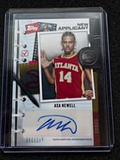 2025-26 Topps New Applicants Autographs Asa Newell #NA-AN card