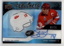 Steve Yzerman 2021 Upper Deck Ice 2019 Update Buckets Autographs card