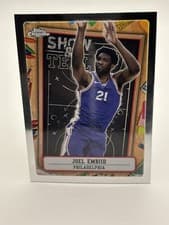 Joel Embiid 2024 Topps Chrome Show and Tell card