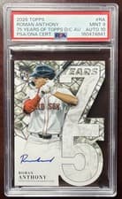 2026 Topps 75 Years of Topps Die-Cut Autographs Roman Anthony #75YA-RA card