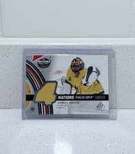 2025-26 SP Game Used 2025 4 Nations Face-Off Fabrics Samuel Ersson #4N-ER card