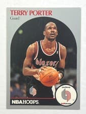 Terry Porter 1990-91 Hoops Base Set card