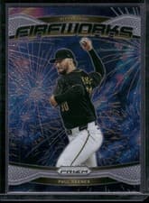Paul Skenes 2025 Panini Prizm Fireworks card