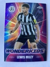 Lewis Miley 2023 Topps Chrome UEFA Club Wonderkid card