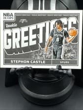 2024-25 Hoops Rookie Greetings Stephon Castle #13 card