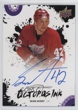 2025-26 Upper Deck Detroit Red Wings Centennial Octopus Ink Sean Avery #OI-SA card