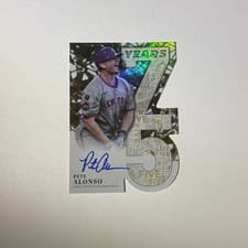 2026 Topps 75 Years of Topps Die-Cut Autographs Pete Alonso #75YA-PA card