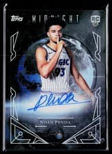 2025-26 Topps Midnight Midnight Sun Signatures Rookies Noah Penda #MSR-NP card