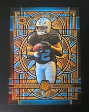 2025 Panini Mosaic Stained Glass Oversized Ashton Jeanty #14 card