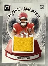 2025 Donruss Rookie Holiday Sweater Jalen Royals #SWE-JRS card