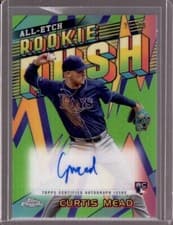 2024 Topps Chrome Chrome All Etch Rookie Rush Autographs Curtis Mead #CERA-CM card