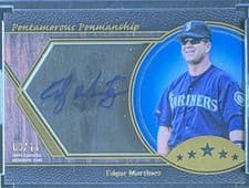 2025 Topps Five Star Pentamerous Penmanship Autographs Edgar Martinez #PP-EM card