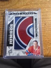 2024-25 Upper Deck Black Diamond Team Logo Jumbo Patch Puzzle - Canadiens Jean Beliveau #TL-JB