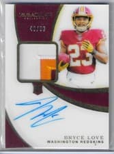 Bryce Love 2019 Panini Immaculate Collection card