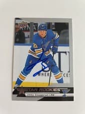 2025-26 Upper Deck Star Rookies Base Star Rookies Autographs Jimmy Snuggerud #17 card