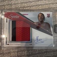 2025-26 Panini Signature Series Rookie Patch Autographs Noa Essengue #25 card
