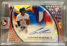 2025 Topps Pristine Pristine Pieces Autograph Relics Ceddanne Rafaela #PPAR-CR card