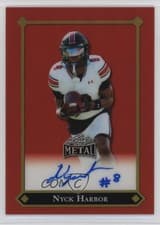 2025 Leaf Metal 92 Autographs Nyck Harbor #92L-NH1 card