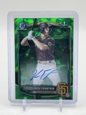 Kale Fountain 2025 Bowman Chrome Sapphire Edition Prospect Autographs card