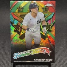 2025 Topps Chrome Logofractor Edition Future Stars Anthony Volpe #FS-15 card