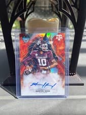 2025 Bowman University Best Workhorse Signatures Refractor Marcel Reed #WA-MR card