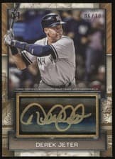 2025 Topps Museum Collection Autographed Jumbo Lumber Bat Relics Derek Jeter #AJBR-DJ card