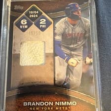 2025 Topps Rounding the Bases Relics Brandon Nimmo #RTB-NIM card