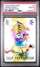 LeBron James 2023 Panini Court Kings Self Expression card