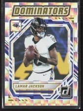 2025 Donruss Dominators Lamar Jackson #DOM-LJN card