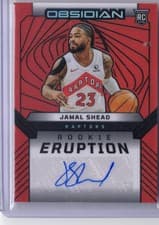 2024-25 Panini Obsidian Rookie Eruption Autographs Jamal Shead #REA-JML card