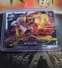 Elly De La Cruz 2024 Topps Cosmic Chrome Supernova card