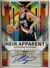 2024-25 Panini Court Kings Heir Apparent Autographs Donovan Clingan #HA-DON card