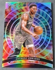 2024-25 Panini Select Color Wheel Anthony Edwards #25 card
