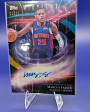 2025-26 Topps Midnight Stroke of Midnight Autographs Marcus Sasser #SM-MS card