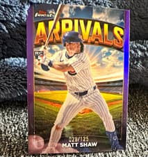 2025 Finest Arrivals Matt Shaw #A-29 card