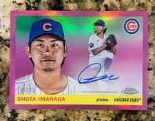 2025 Topps Chrome Platinum Autographs Shota Imanaga #CPA-SI card