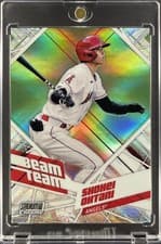 Shohei Ohtani 2021 Stadium Club Chrome Beam Team card
